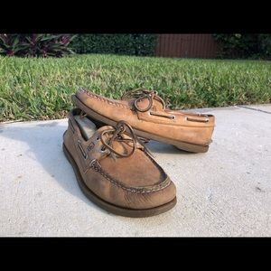 Sperry Topsiders Traditional Leather Look